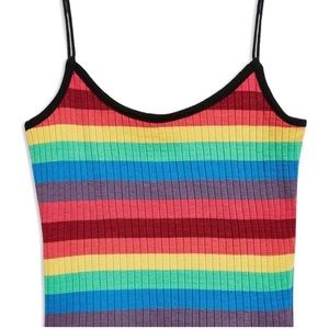 🏳️‍🌈Topshop Rainbow stripe camisole top # 5